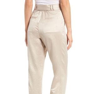 Leith Tie Waist Satin Pants